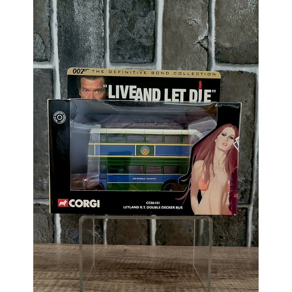 JAMES BOND 007 Corgi "Live & Let Die" Leyland Dbl Decker Bus (2000) #CC06101 NEW - Picture 2 of 9